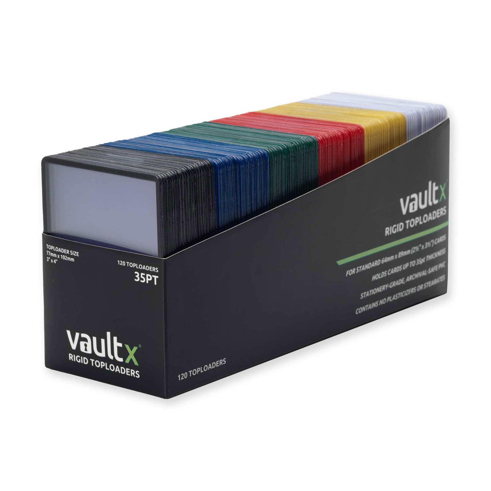 Vault X Toploaders 35pt, Multicolour, Trading Cards, Premium Extra Thick, 3" x 4