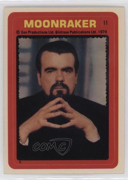 1979 Topps James Bond: Moonraker Adesivi Drax #11 2k3