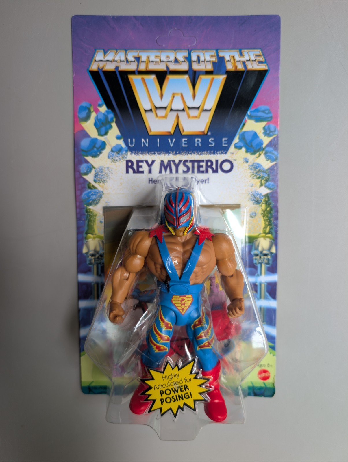 Mattel Masters of the WWE Universe Rey Mysterio Figure Unpunched MOTU NEW MOC