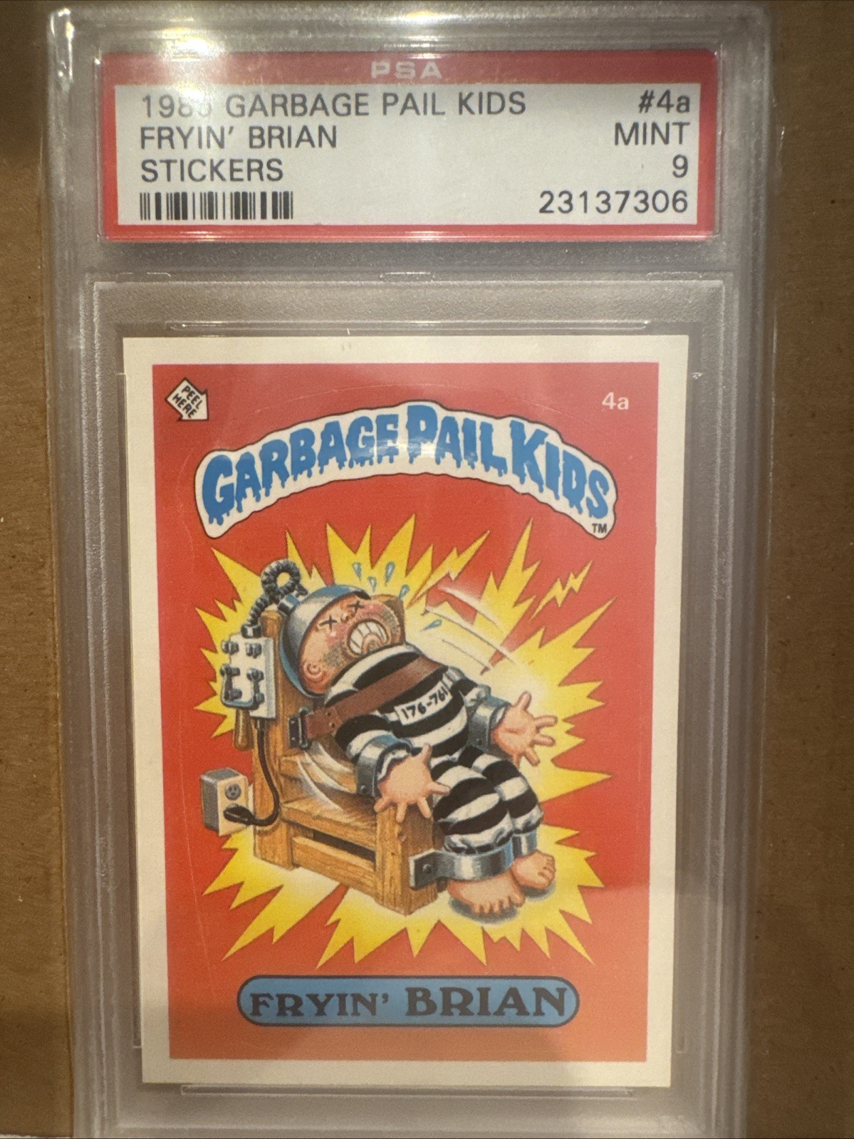 Pattumiera spazzatura bambini 1985 FRYIN' BRIAN #4a PSA 9