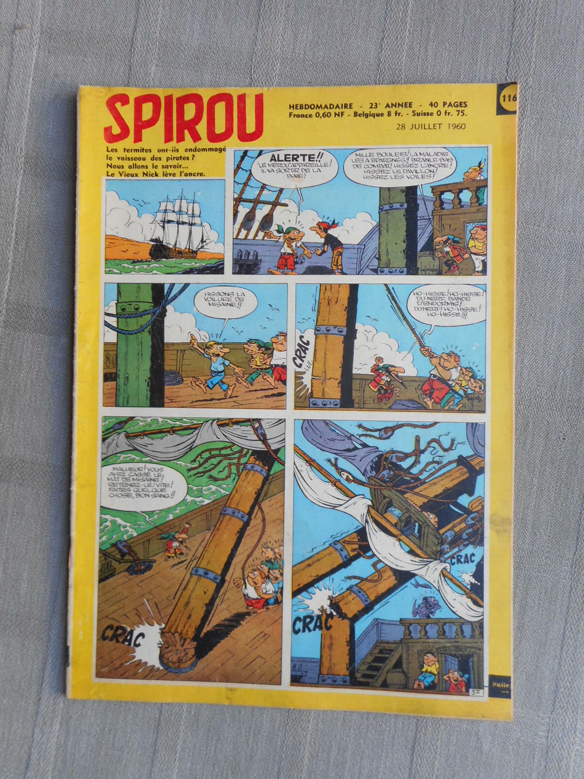 Hebdo Il Giornale Di Spirou N°1163 1960 In Buone Condizioni