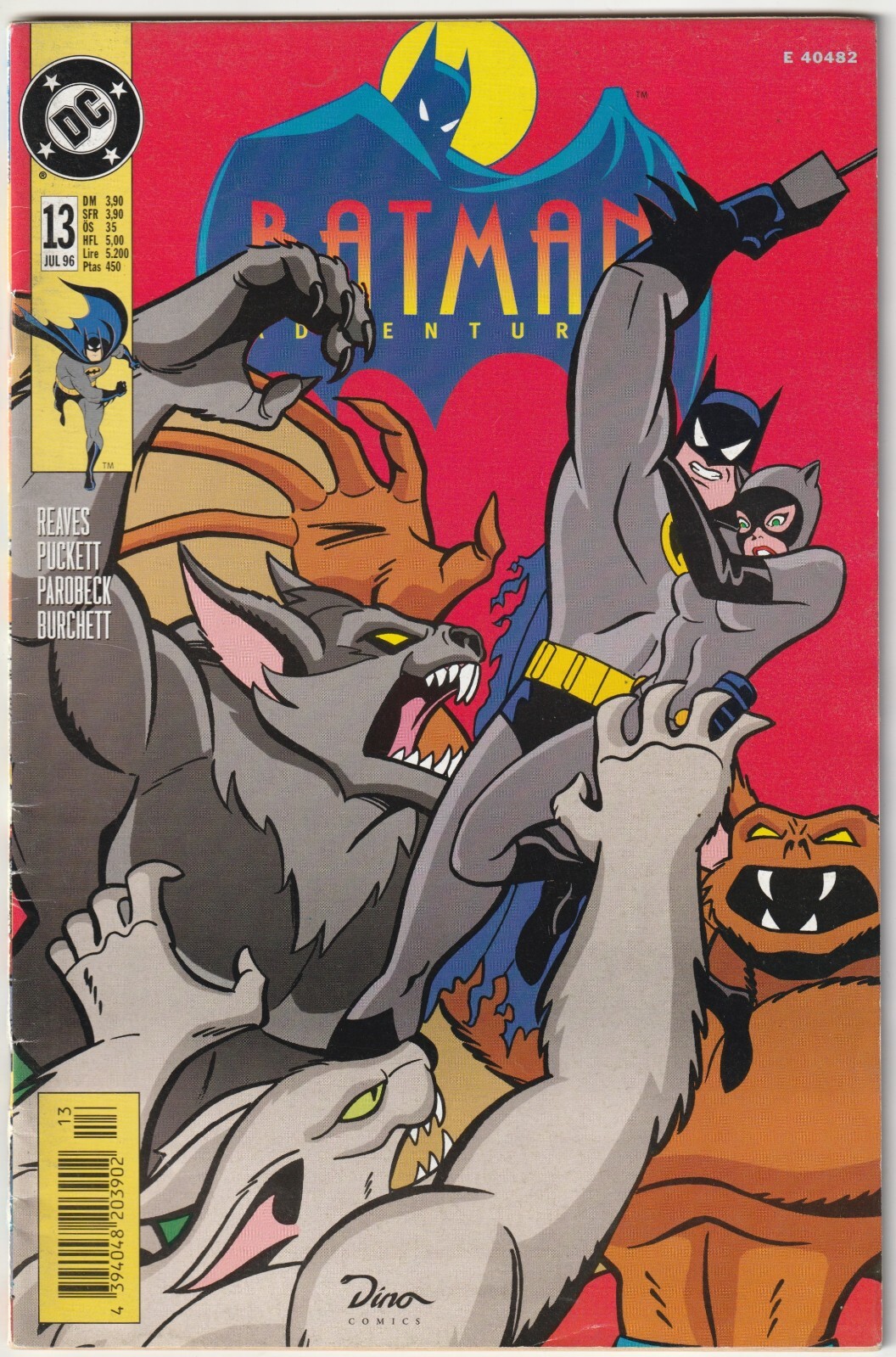 ✪ BATMAN ADVENTURE #13, Dino/DC Comics 1996 COMICHEFT Z1-