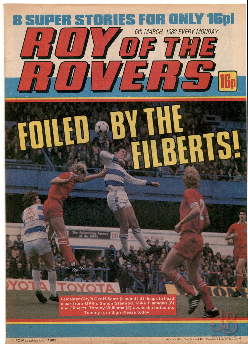 Vintage Roy of the Rovers Comic 6th March 1982