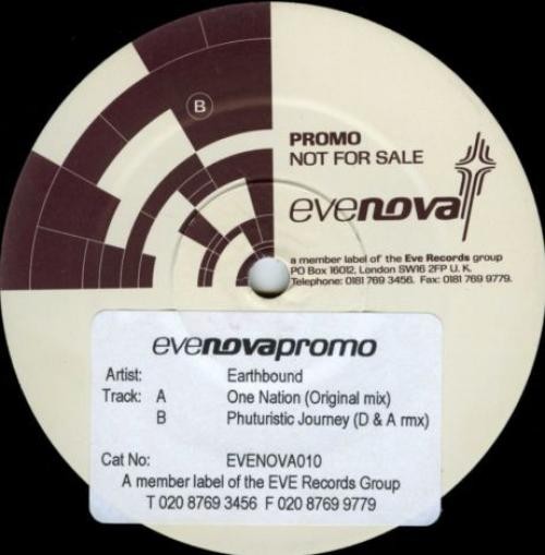 Earthbound - Phuturistic Journey / One Nation - 12" - VG+ - 3954638554