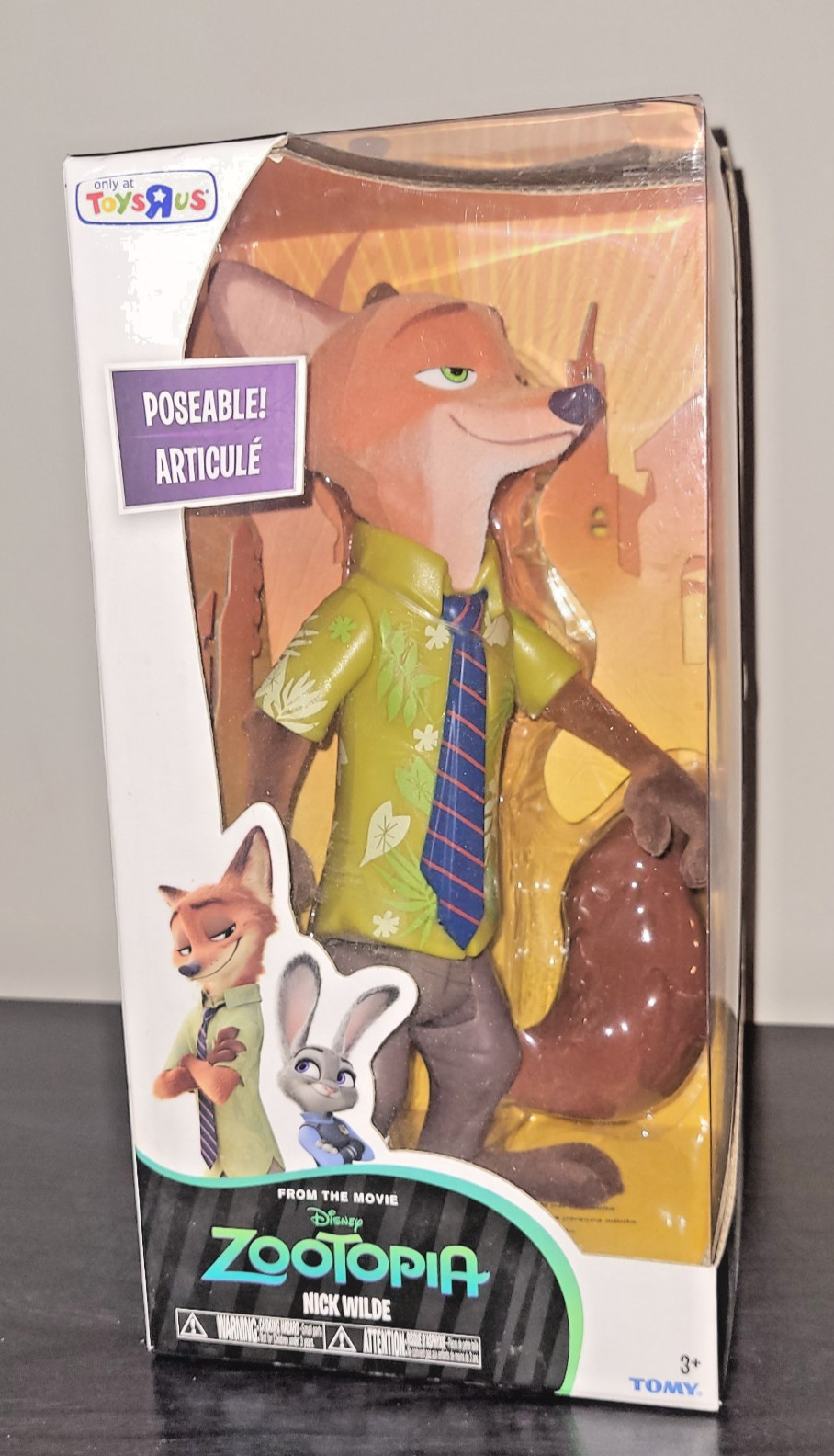 Tomy *RARO* TOYS R US esclusiva ZOOTOPIA nuovo NICK WILDE in scatola 8" personaggio VHTF