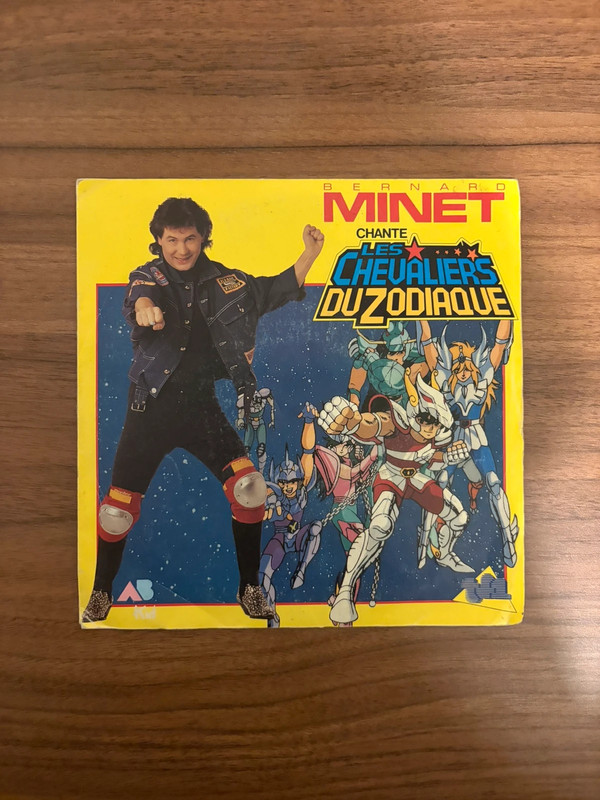 45t Bernard Minet chante Les Chevaliers du Zodiaque
