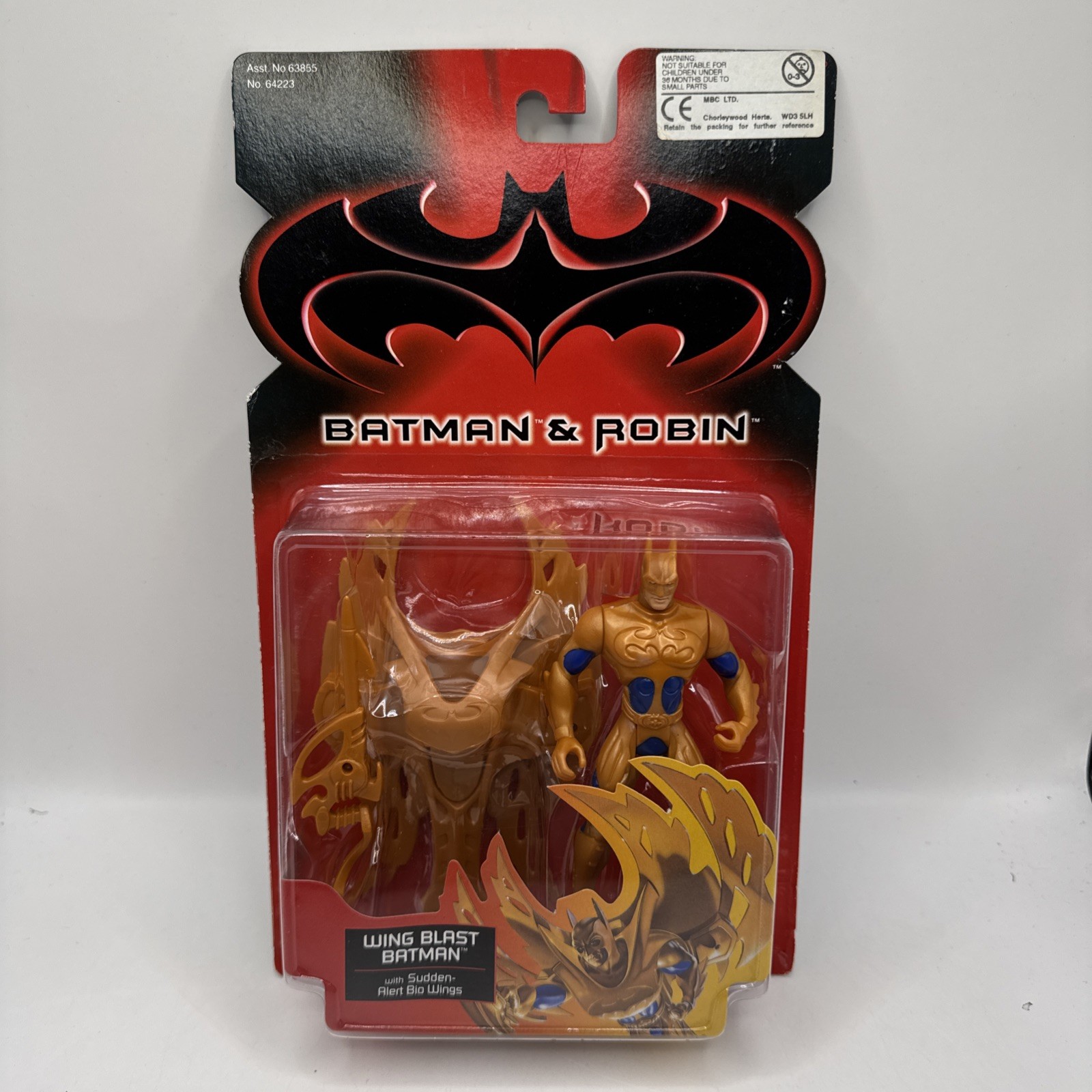 Modellino Batman & Robin WING BLAST BATMAN 1997 5" raro