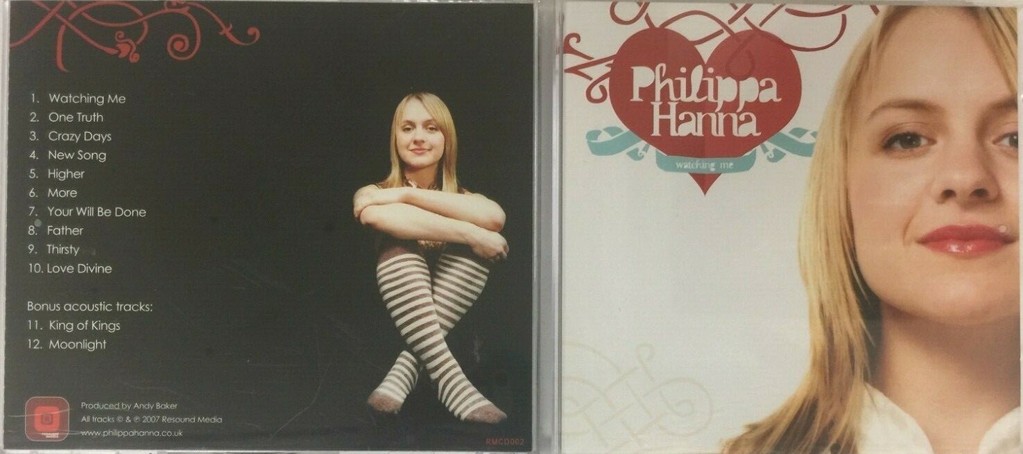 PHILIPPA HANNA Watching Me AUDIO CD Resound Media 2007 Christian Music RMCD002