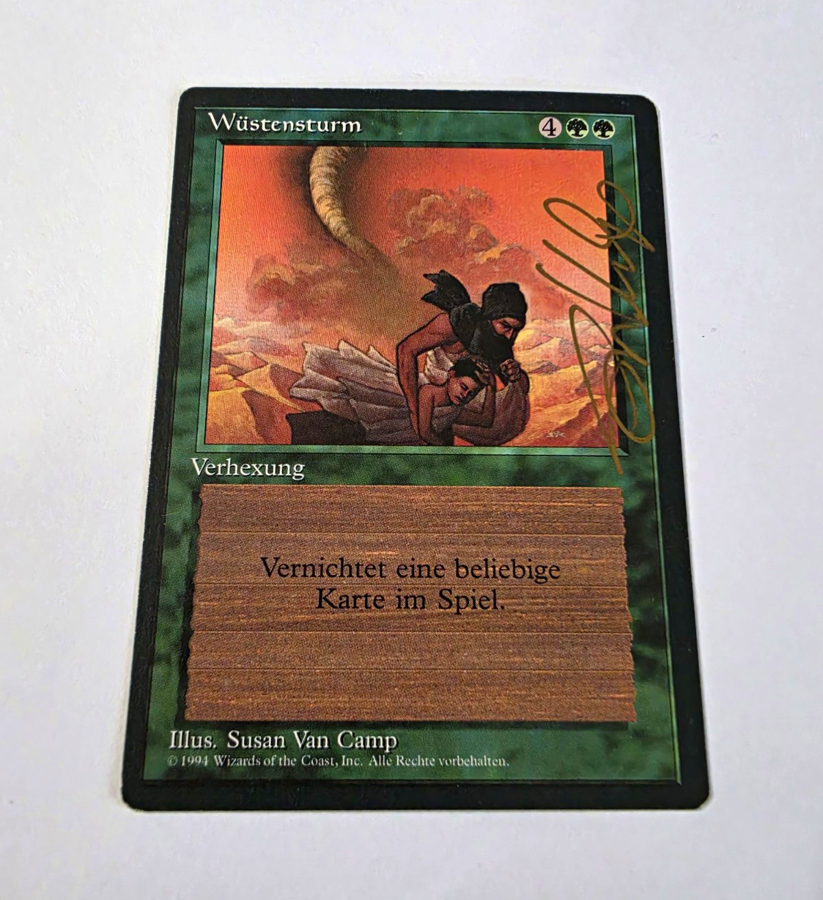 MTG Desert Twister Signed FBB 1994