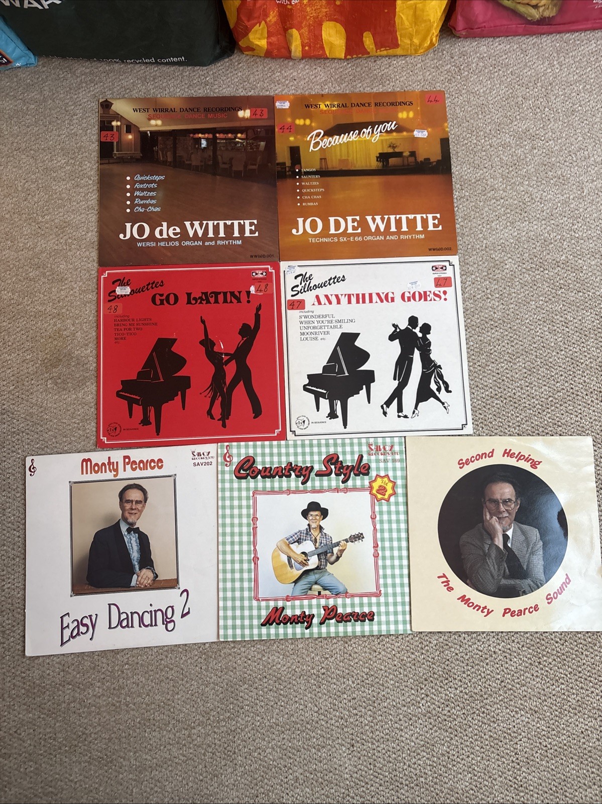 7 XMonty Pearce Etc.  - Strict Tempo - Sequence Dancing Vinyl Record Albums VGC
