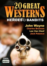20 Great Westerns Heroes & Bandits (DVD) Disc only "No Box or Artwork" Free Ship