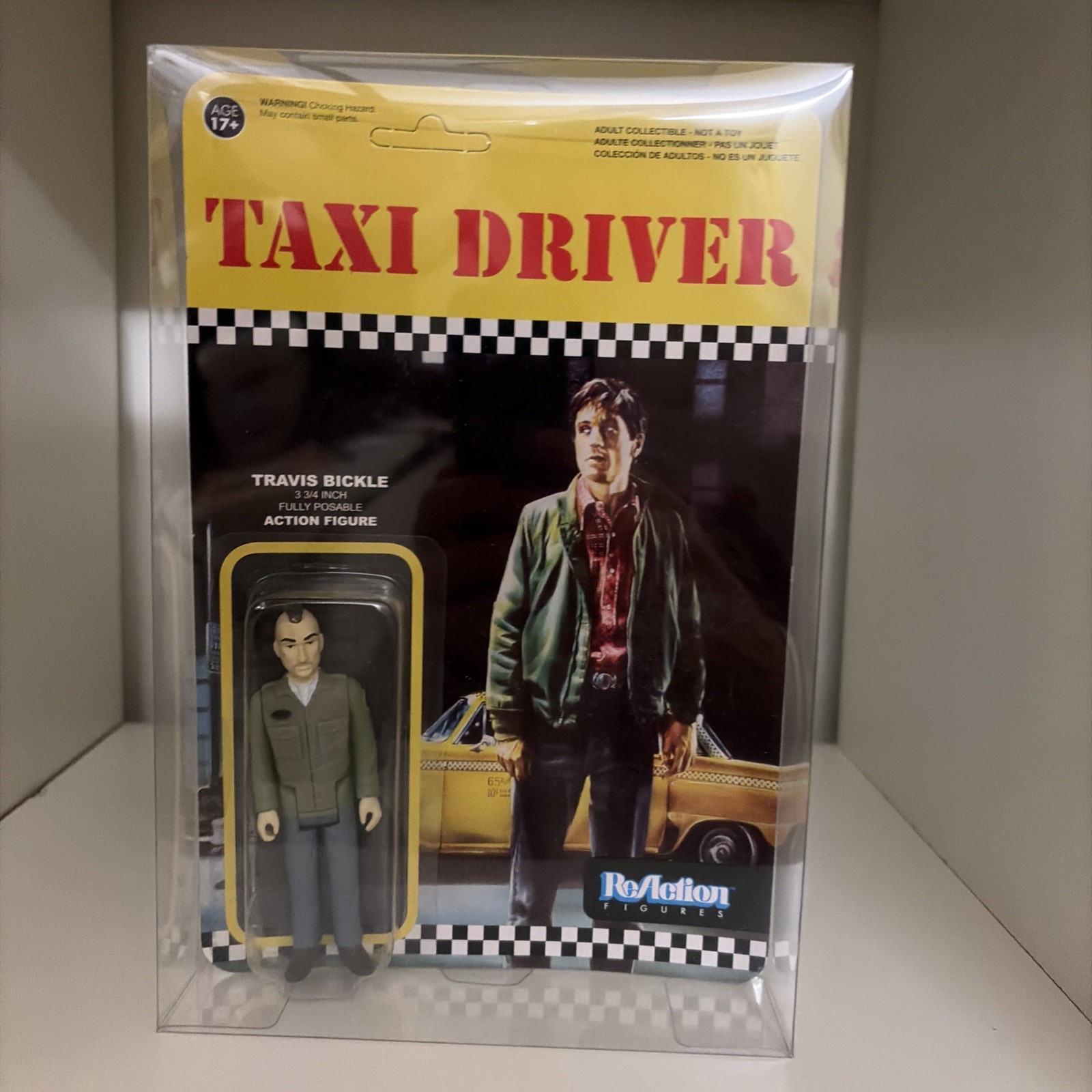TAXI DRIVER TRAVIS BICKLE SEALED  ReACTION  FUNKO UNPUNCHED With Protector