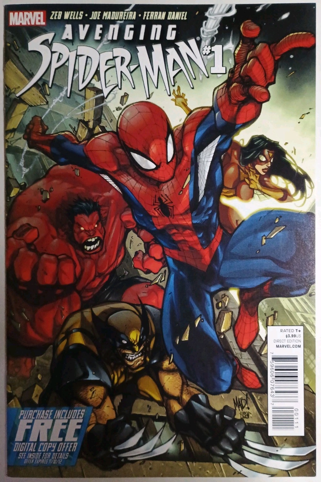 Marvel Comics Avenging Spider-Man #1 ottime condizioni + 8,5