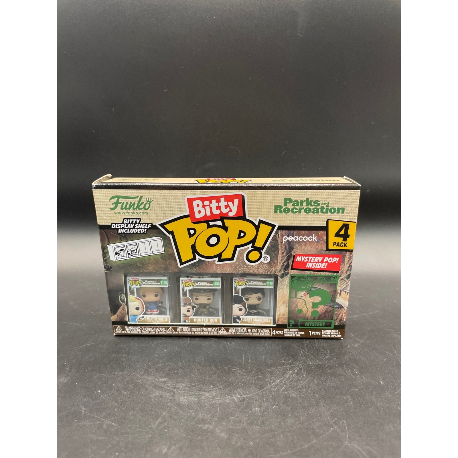 Funko Bitty Pop Parks and Recreation confezione da 4 figure misteriose Leslie Ron Janet