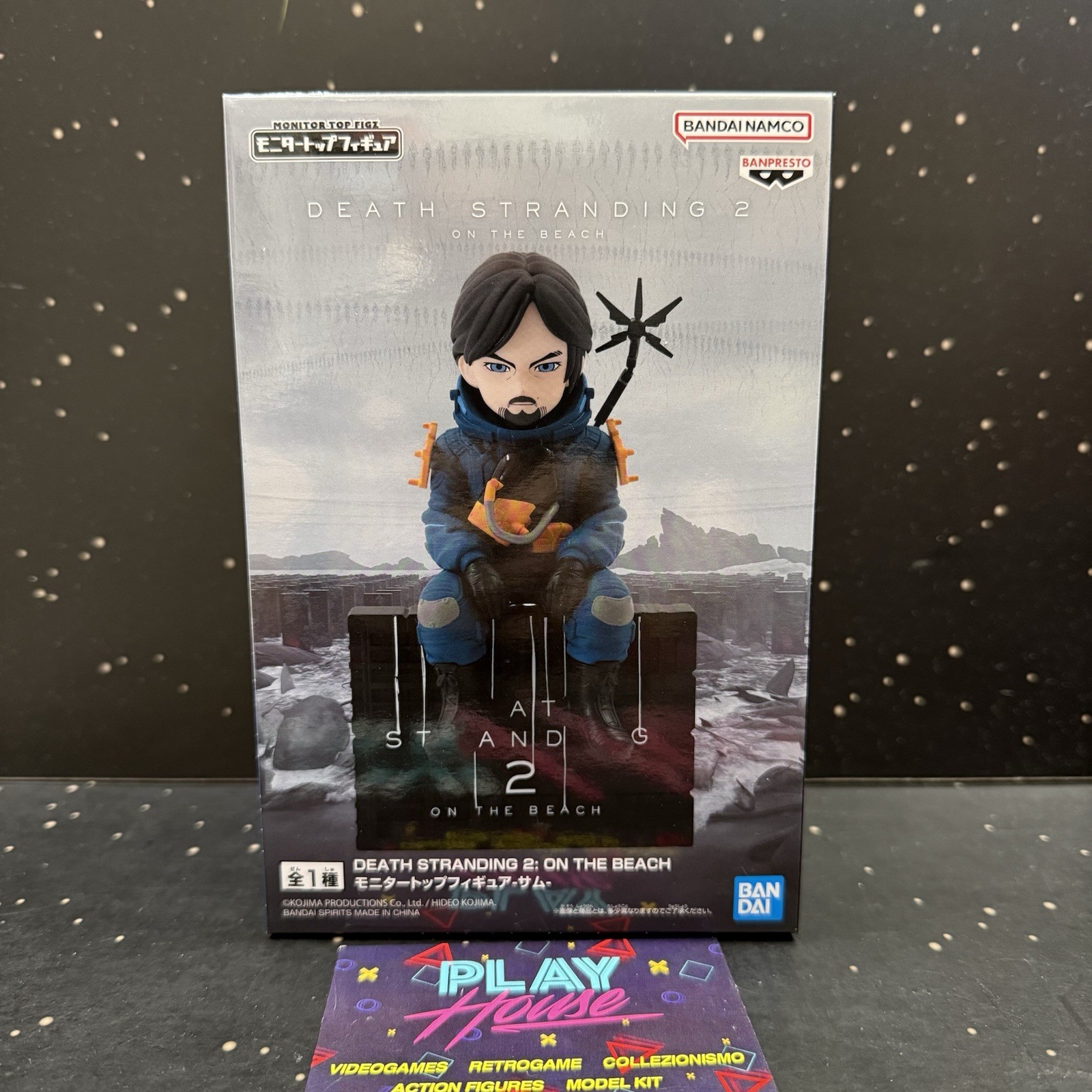 SAM BRIDGES DEATH STRANDING 2 12 CM ACTION FIGURE TOP MONITOR NUOVA BANPRESTO
