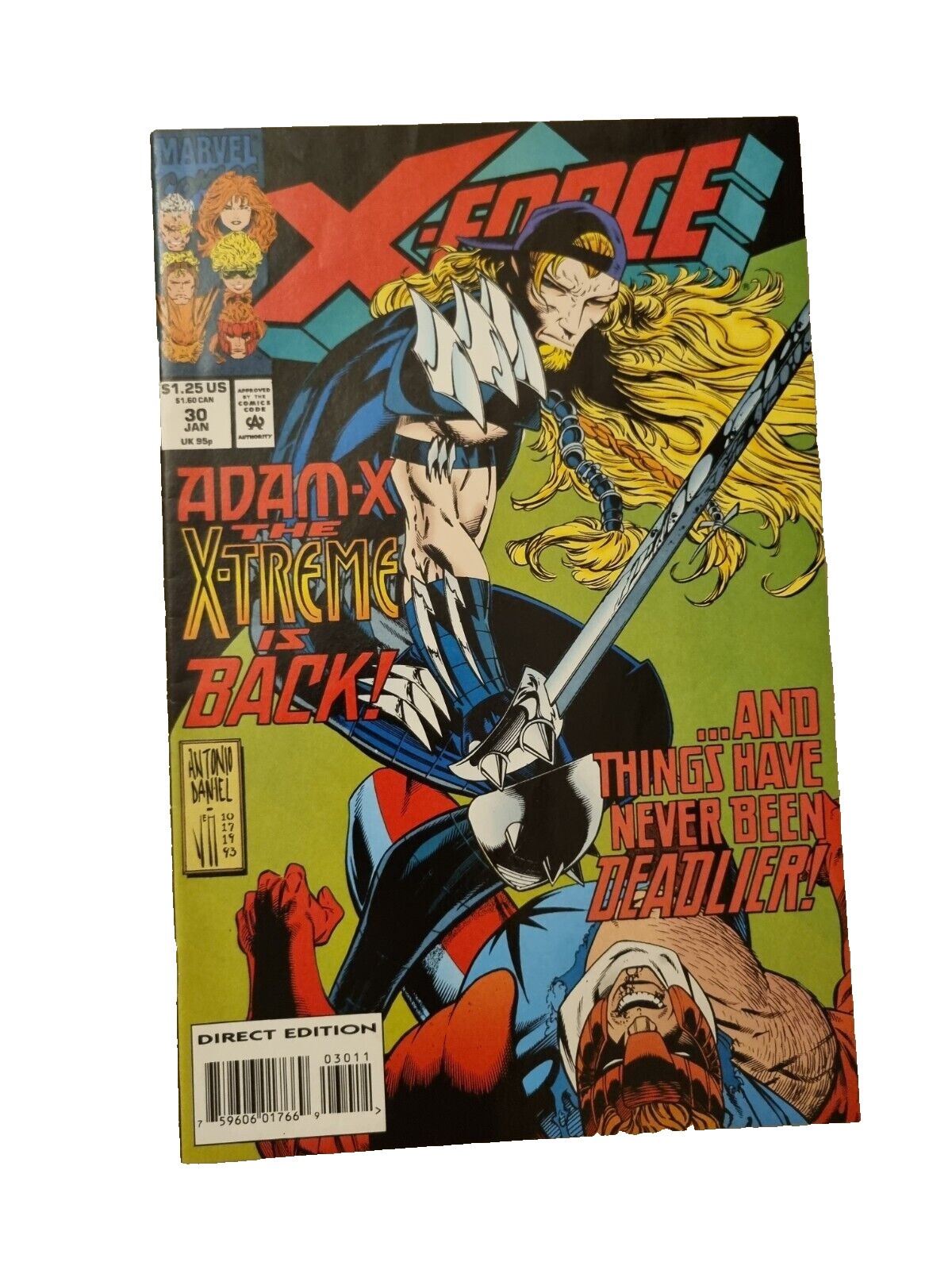 X-Force Vol. 1, No. 30, January 1994 Marvel Comics