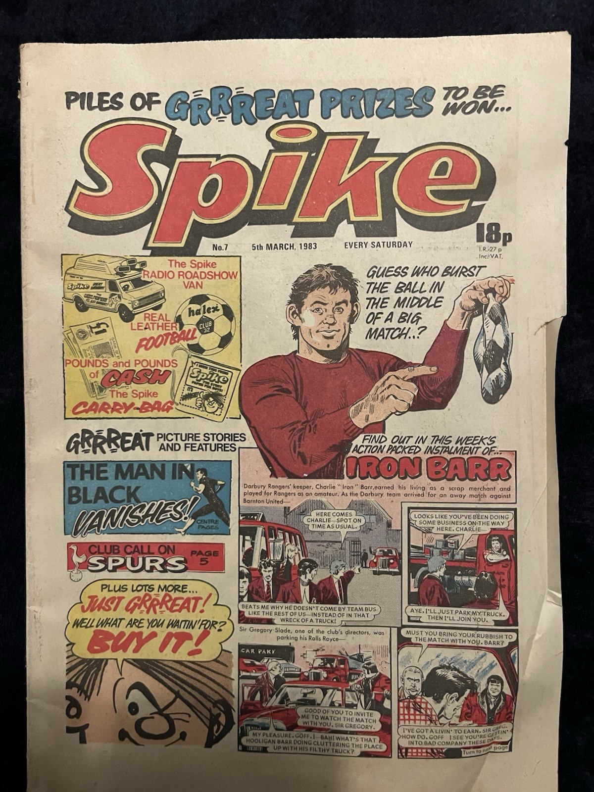 Spike Comic No# 7 March 5th 1983 FN