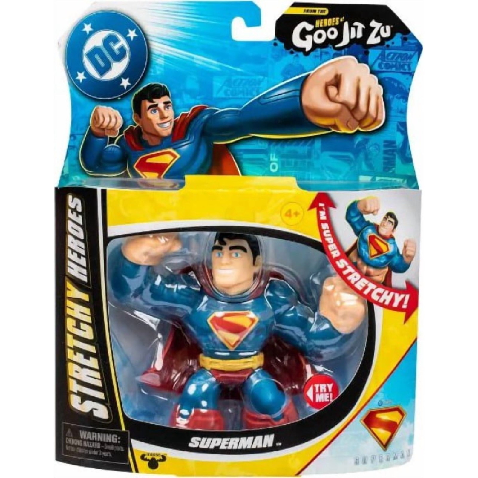 Heroes of Goo Jit Zu DC Superman Stretchy Hero Action Figure Moose Toys New