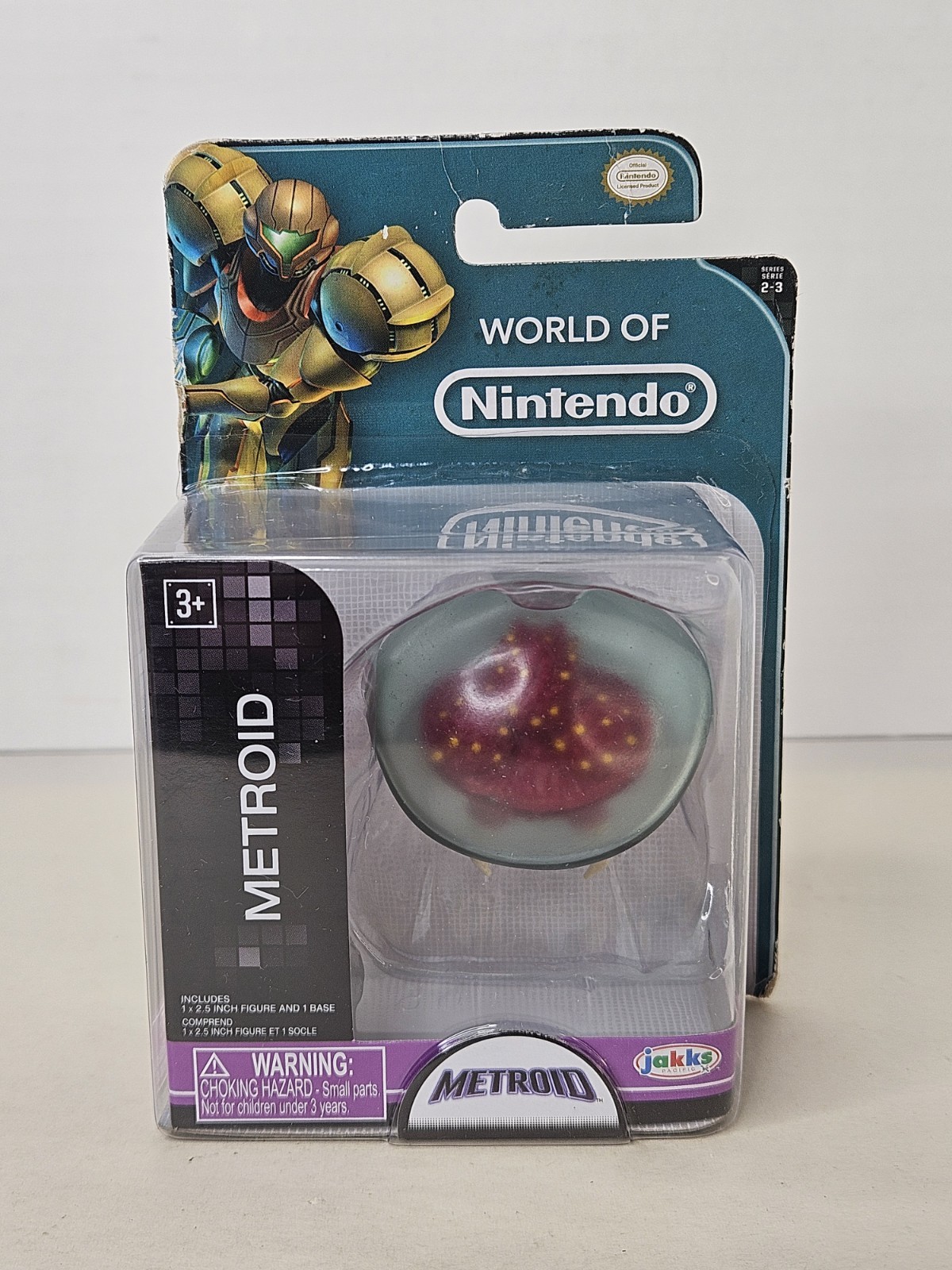 World of Nintendo Metroid 2.5" Action Figure Jakks Pacific Giocattolo SIGILLATO