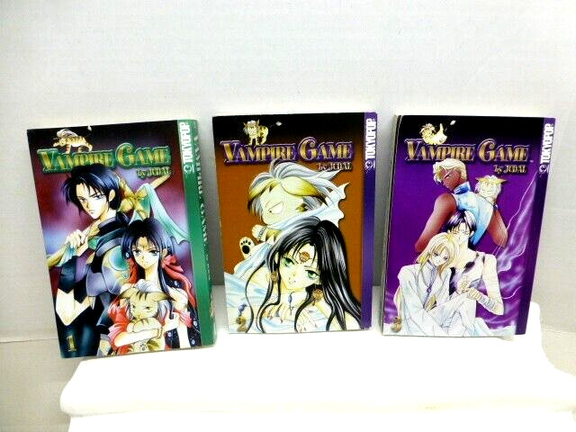 Vampire Game di Judal Tokyopop volume 1-2-3 libri ottime condizioni