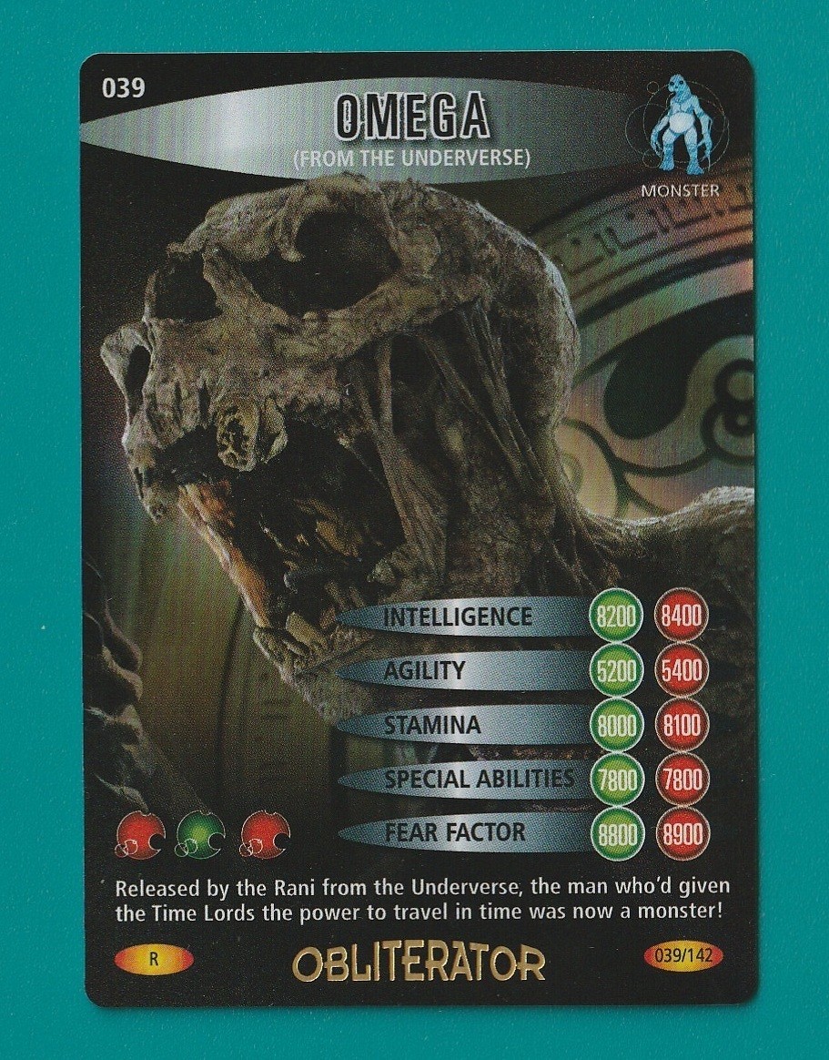 Dr Doctor Who Battles in Time Obliterator Ltd Ed Set - Rare Card 039 OMEGA