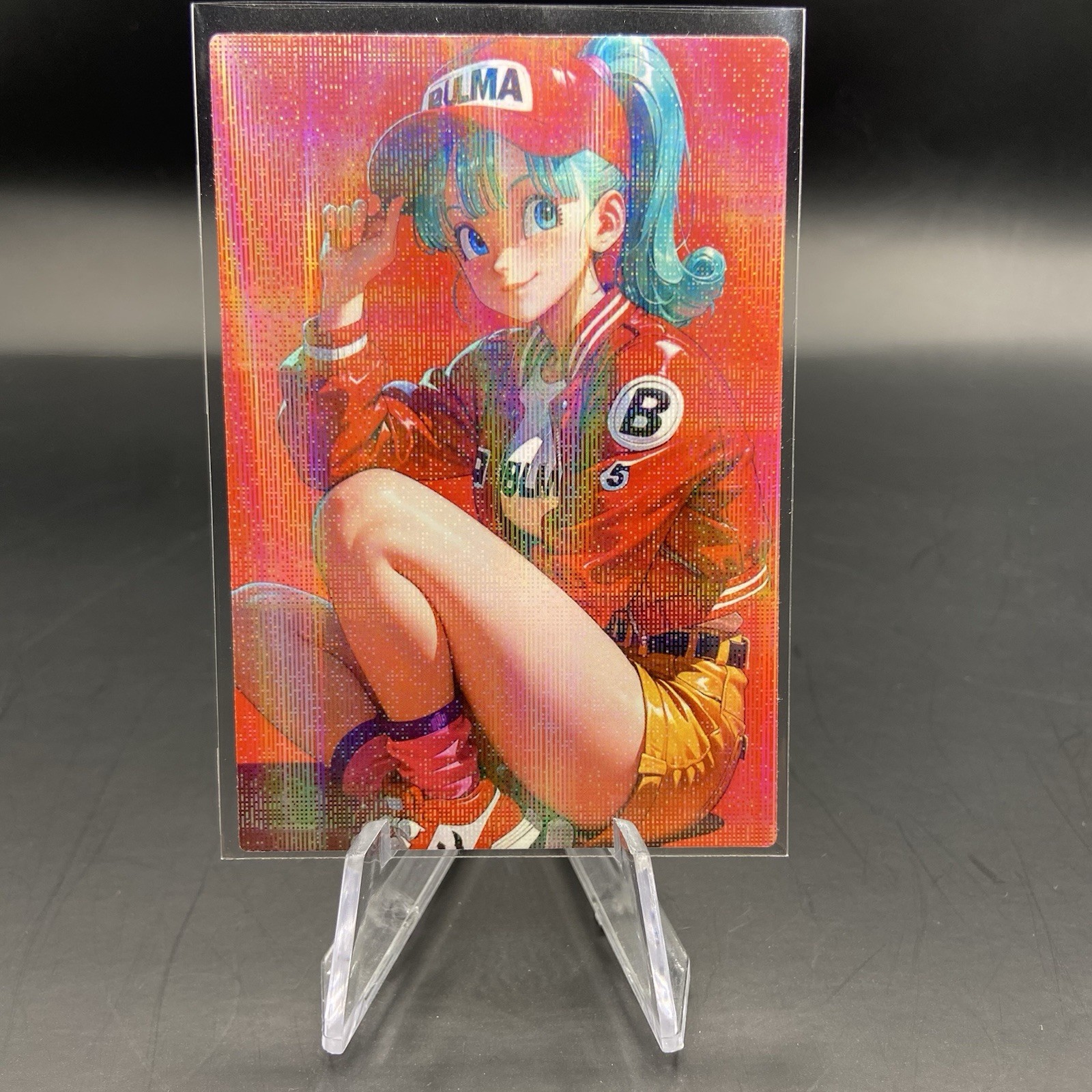 Bulma Olographic Anime Trading Card da Collezione