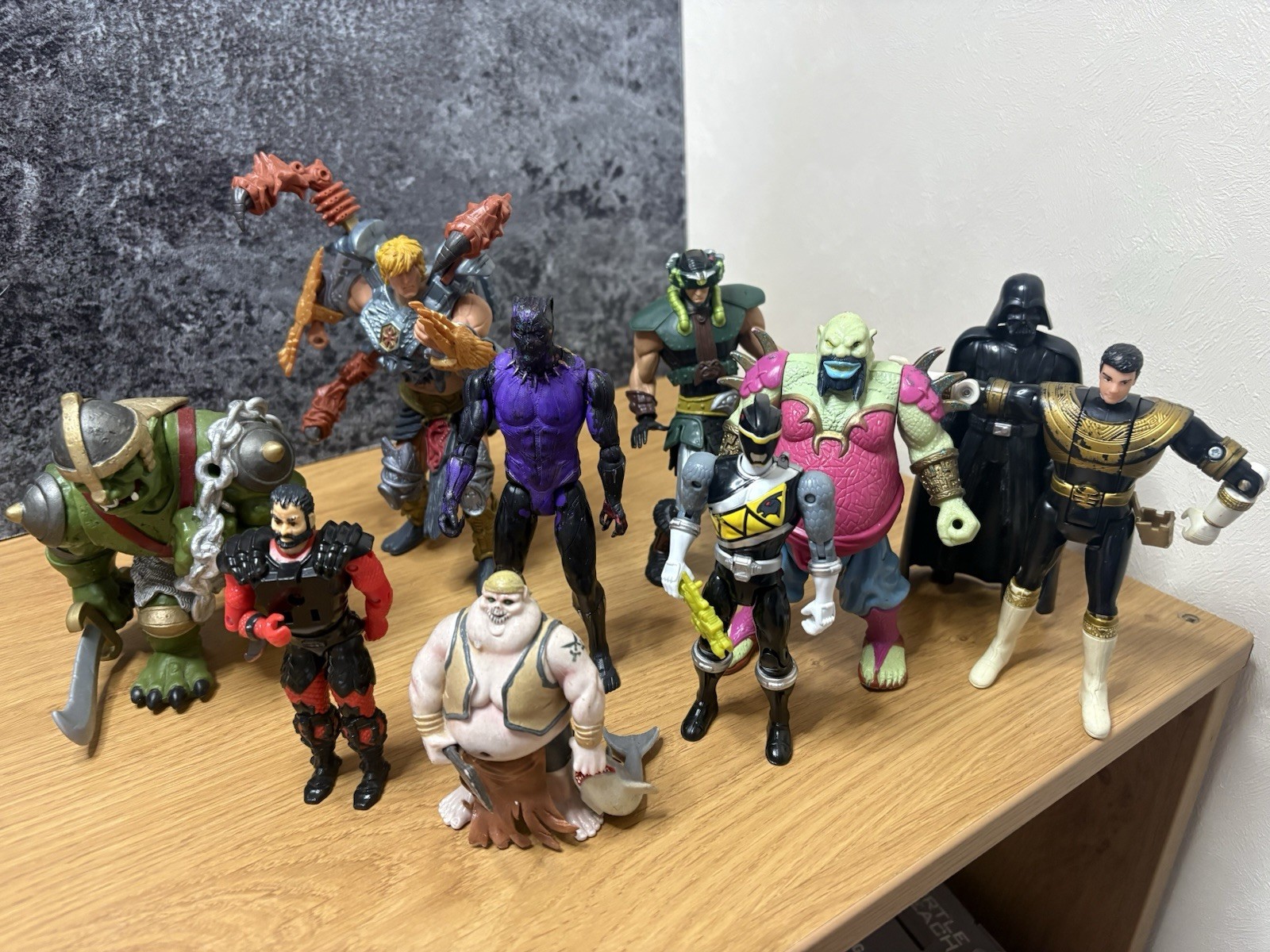 Action Figure Bundle Job Lot Power Rangers Zeo Gold Bloth Darth Vader He-Man