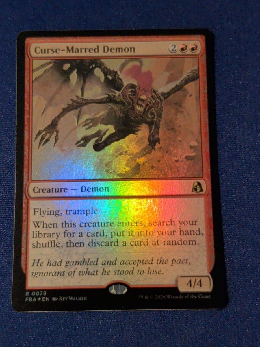 Maledizione-Marred Demon Foil Reality Fracture #79 quasi nuovo MTG