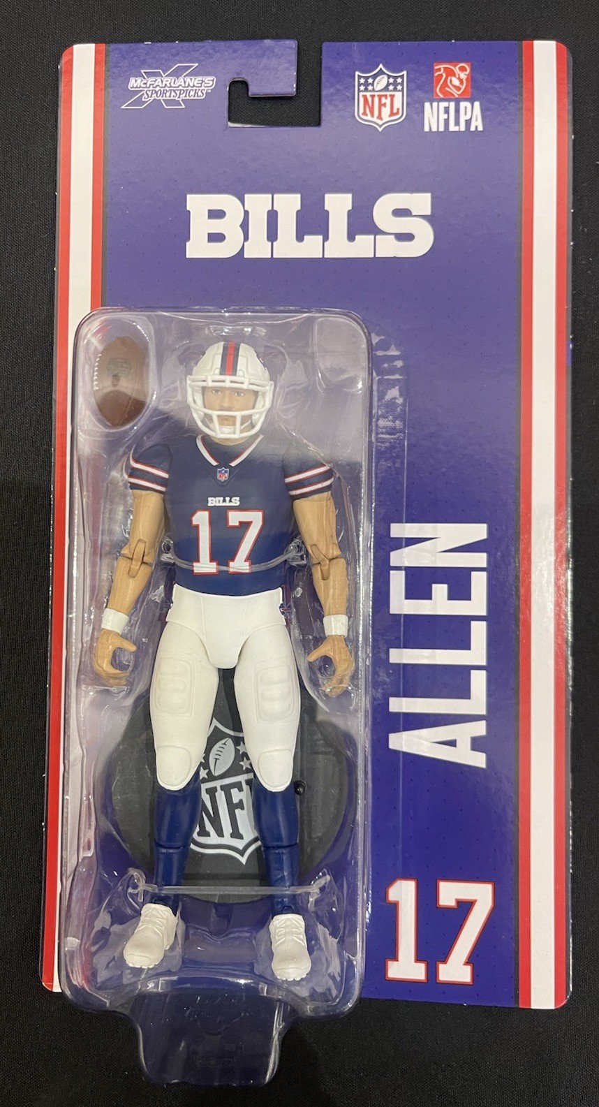 McFarlane's SportsPicks Josh Allen #17 Buffalo Bills angolo morbido