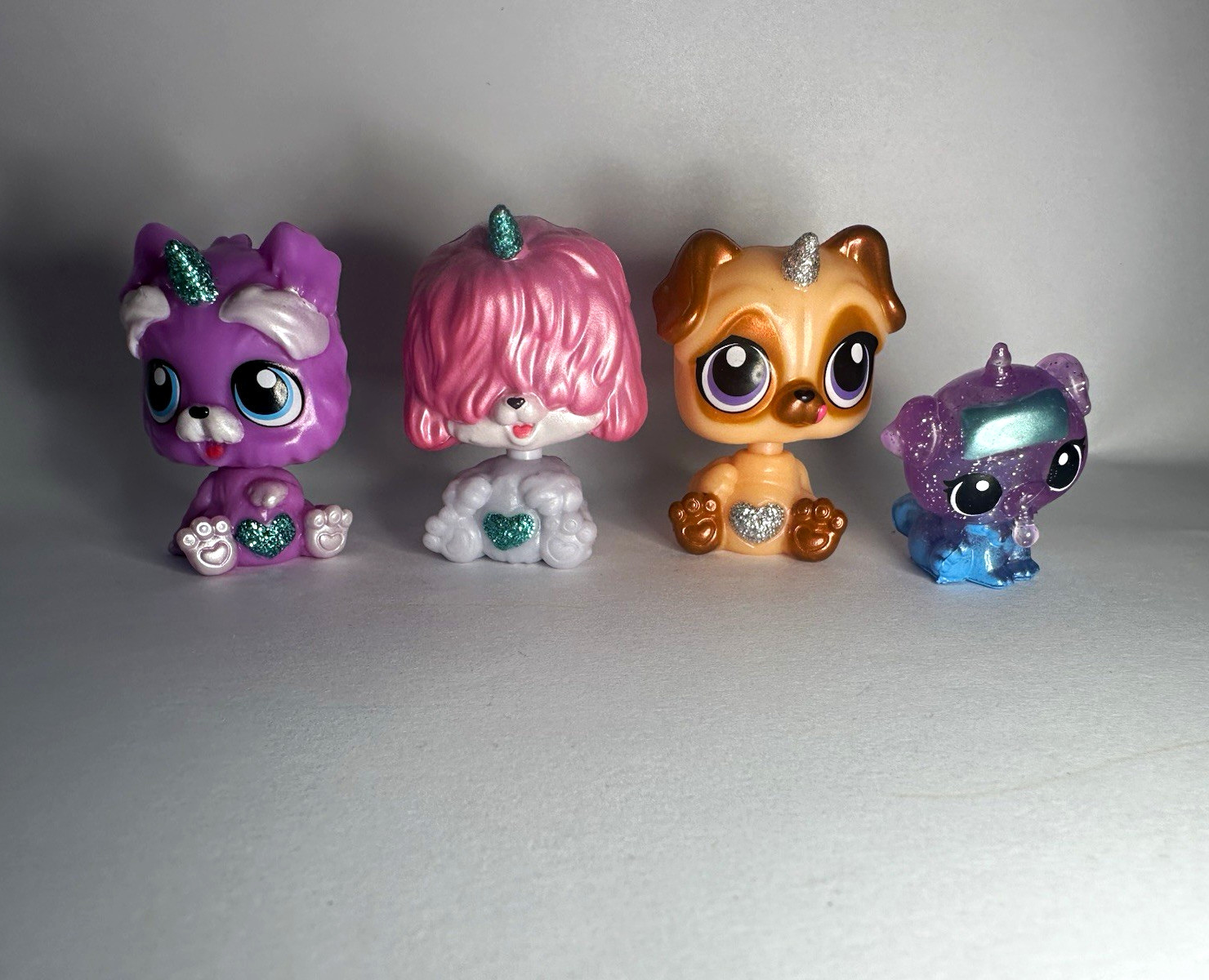 ZURU Mini Unicorno Personaggi Animali Set di 4 Figure Plastica Multicolore