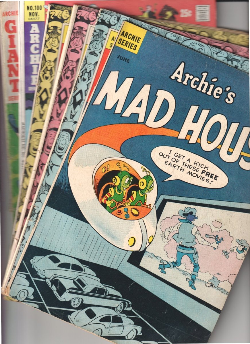 Archie's Madhouse Lot of 6 comics #26 42 43 44 100 Annual #2 horror sci fi mixed