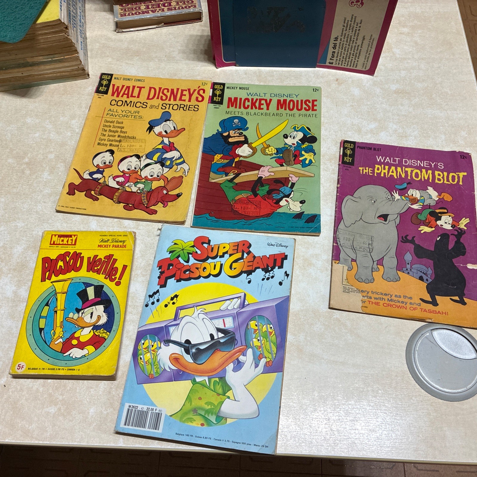 Lotto 5 Fumetti Disney In Lingua
