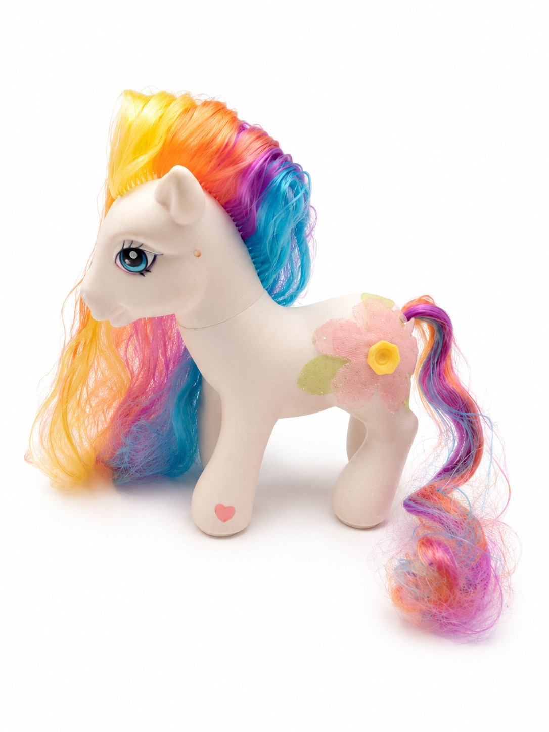 My Little Pony MLP G3 Daffidazey 2005 3D fiore capelli lunghi arcobaleno cavallo giocattolo