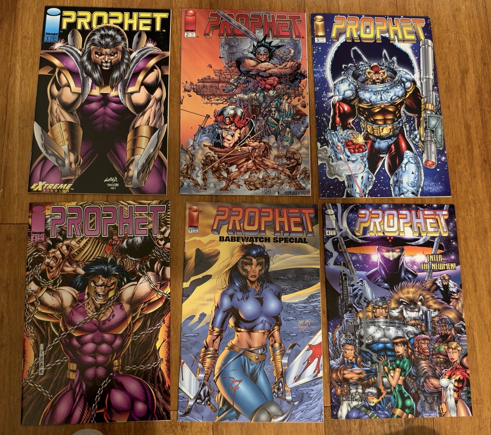 Lotto 6 fumetti Prophet #1-4 Babewatch Special Rob Liefeld Image Comics 1993