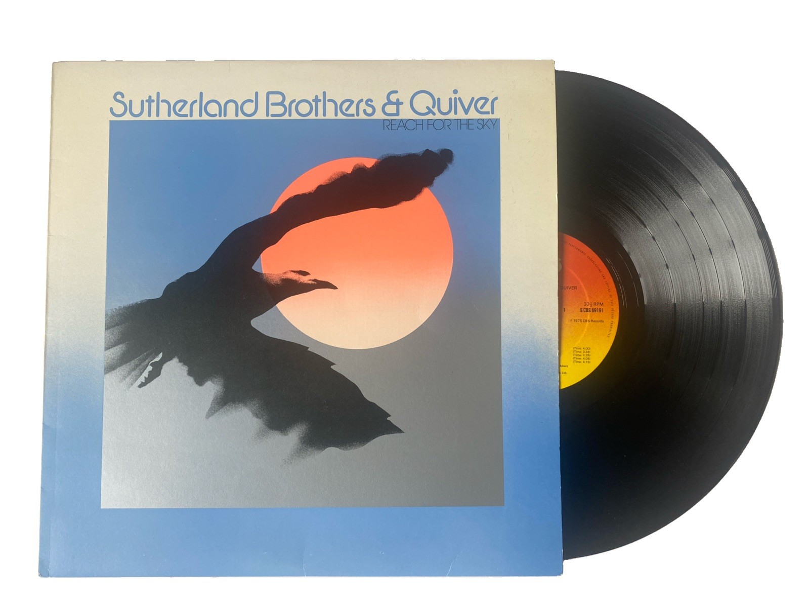 Sutherland Brothers & Quiver - Reach For The Sky LP Record 69191 CBS 1975 Ex