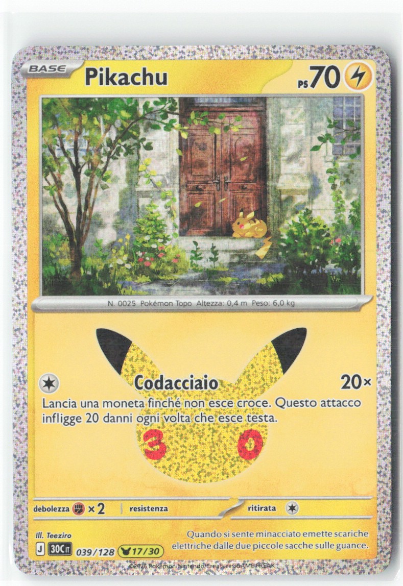 [T055] Pikachu 039/128 ITA