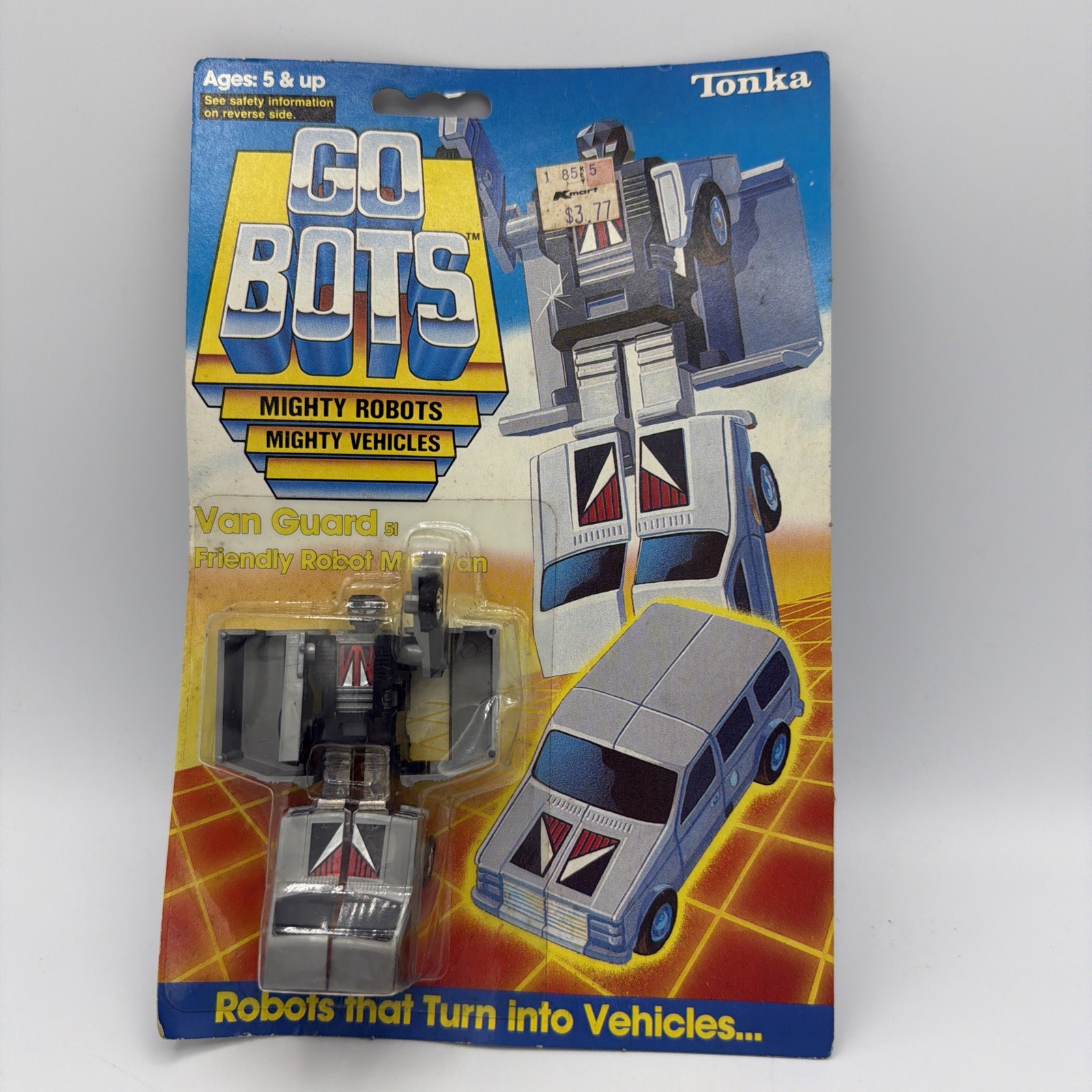 1984 Vintage Tonka Go Bots Van Guard 51 Friendly Robot Mini Van Serie 2 NOS 