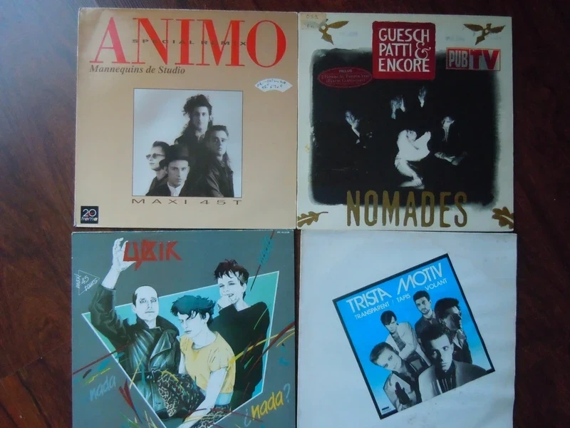 LP Maxi single x 4 - Ubik - Trista Motive - Animo - Guesh Patti