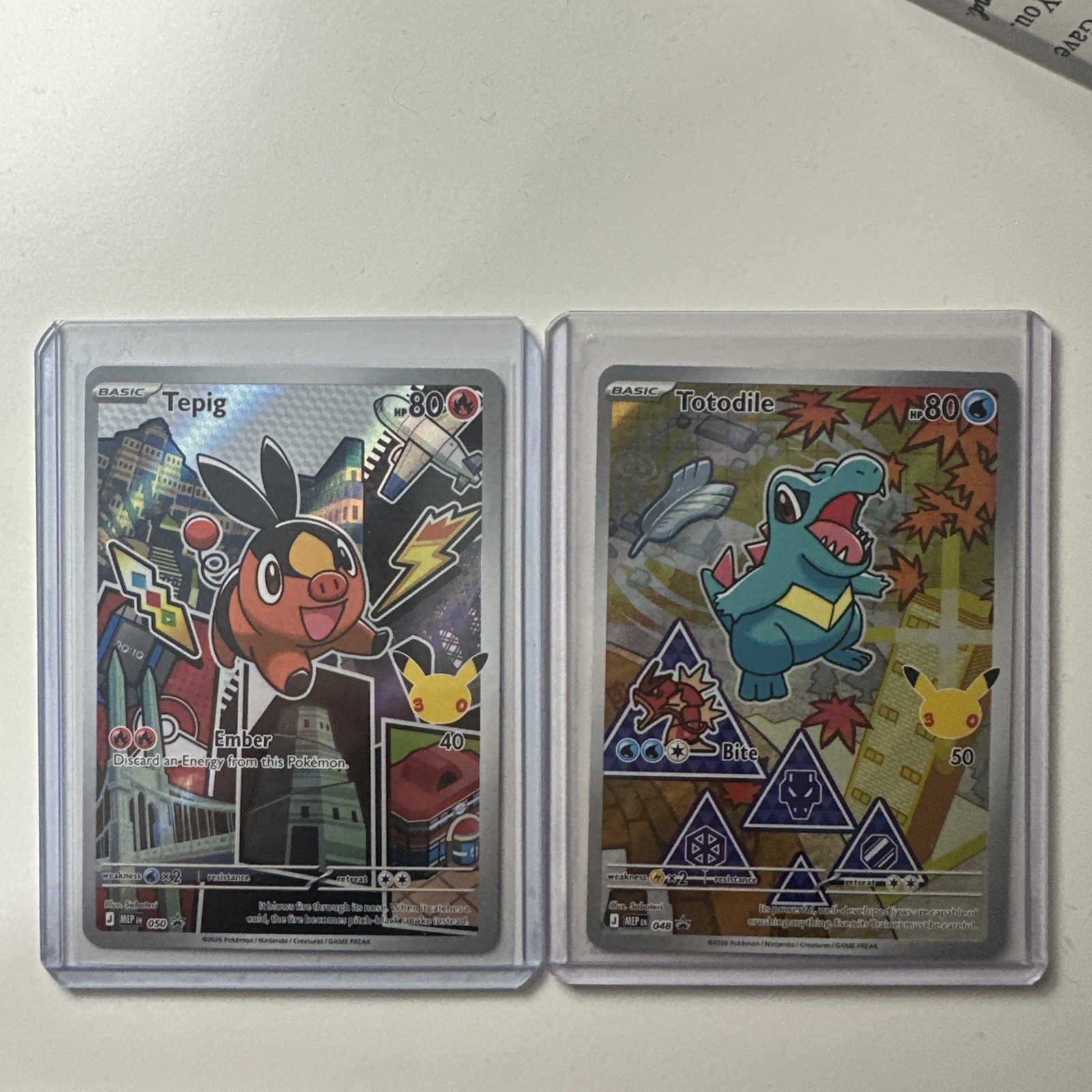 Tepig 050 Series 2 First Partner Illustration Collection, Pokemon Promo, In Hand