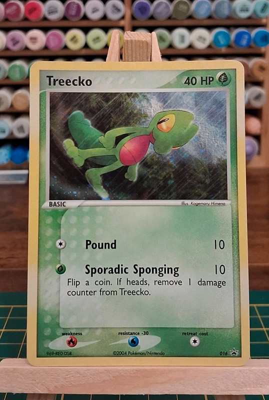 Card pokémon treecko holo promo black star rare