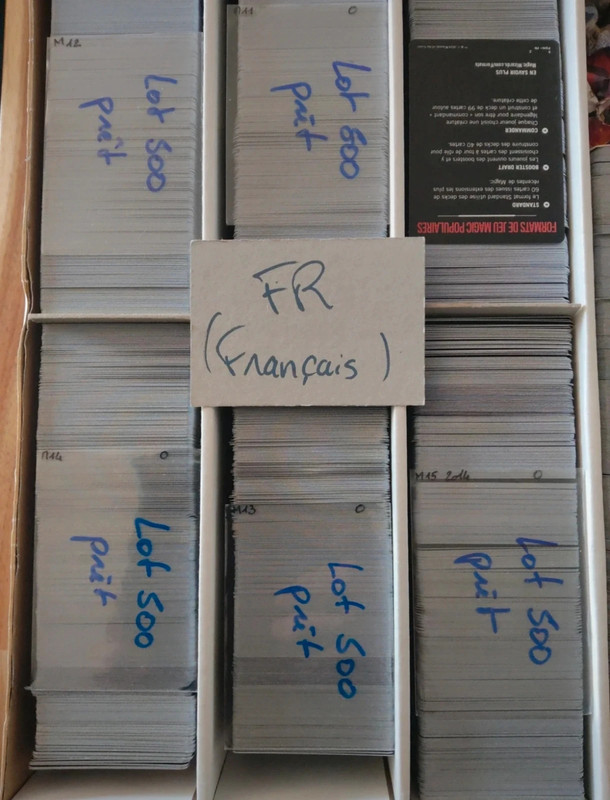 Lot de 500 cartes Magic en français