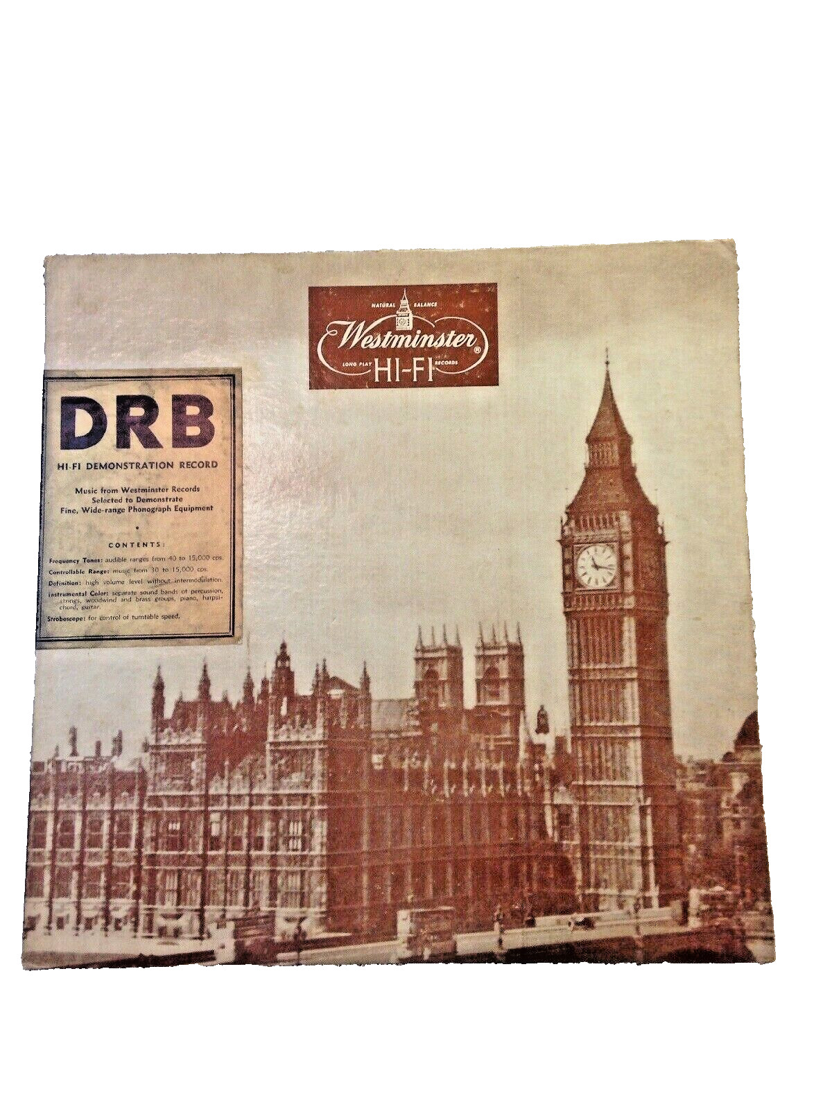 Vintage 1960s Westminster High Fidelity Demonstration Record Rare