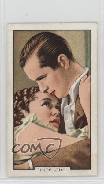 1935 Gallaher Shots from Famous Films Robert Montgomery Maureen O'Sullivan 1cz3