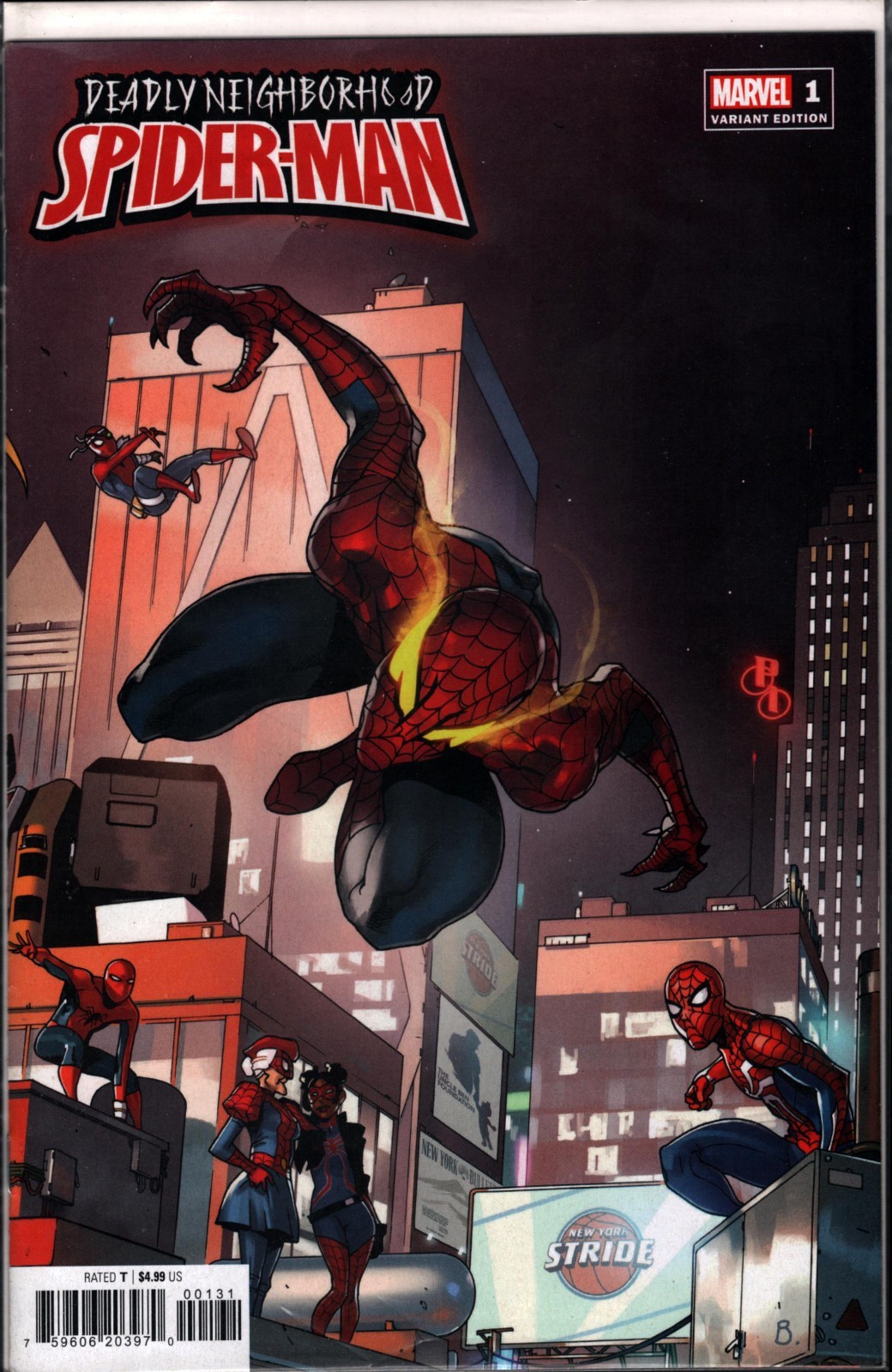 46316: MARVEL DEADLY QUARTIERE SPIDER-MAN #1 variante di grado quasi nuovo