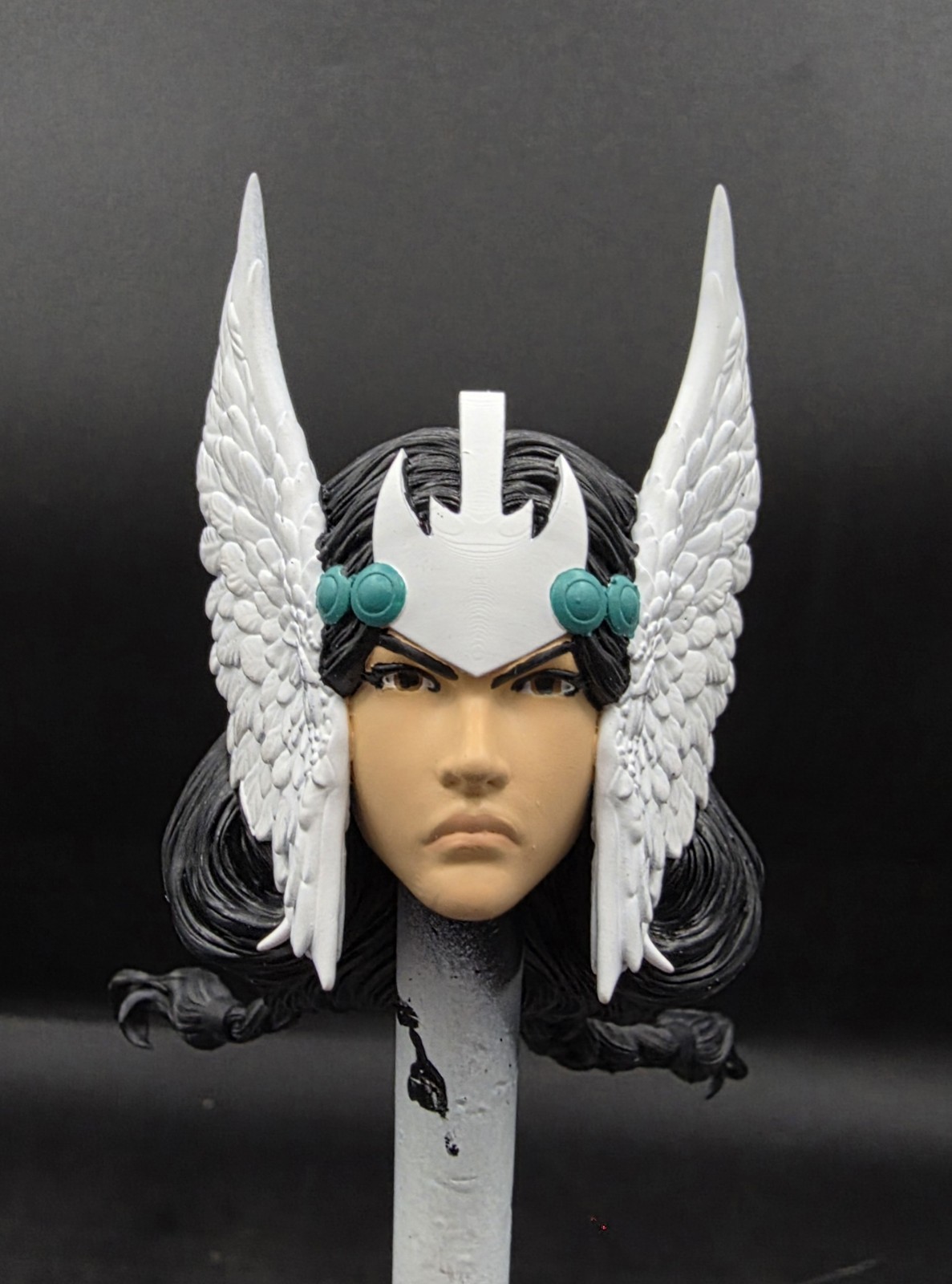 Marvel Legends Personalizzato Dani Moonstar Valkryie Testa Scala 1/12 Dipinto