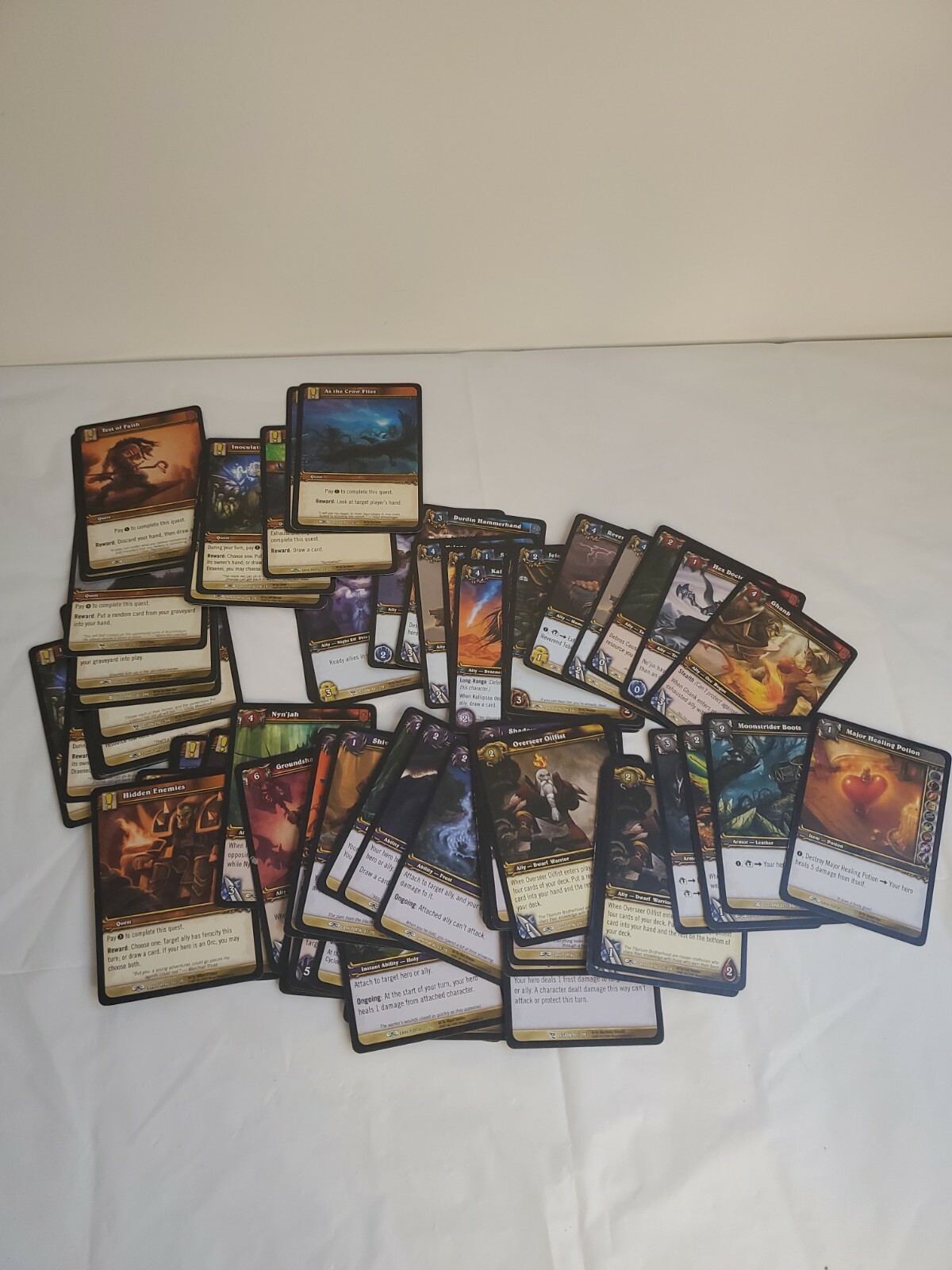 Lotto di 72 carte collezionabili World of Warcraft TCG