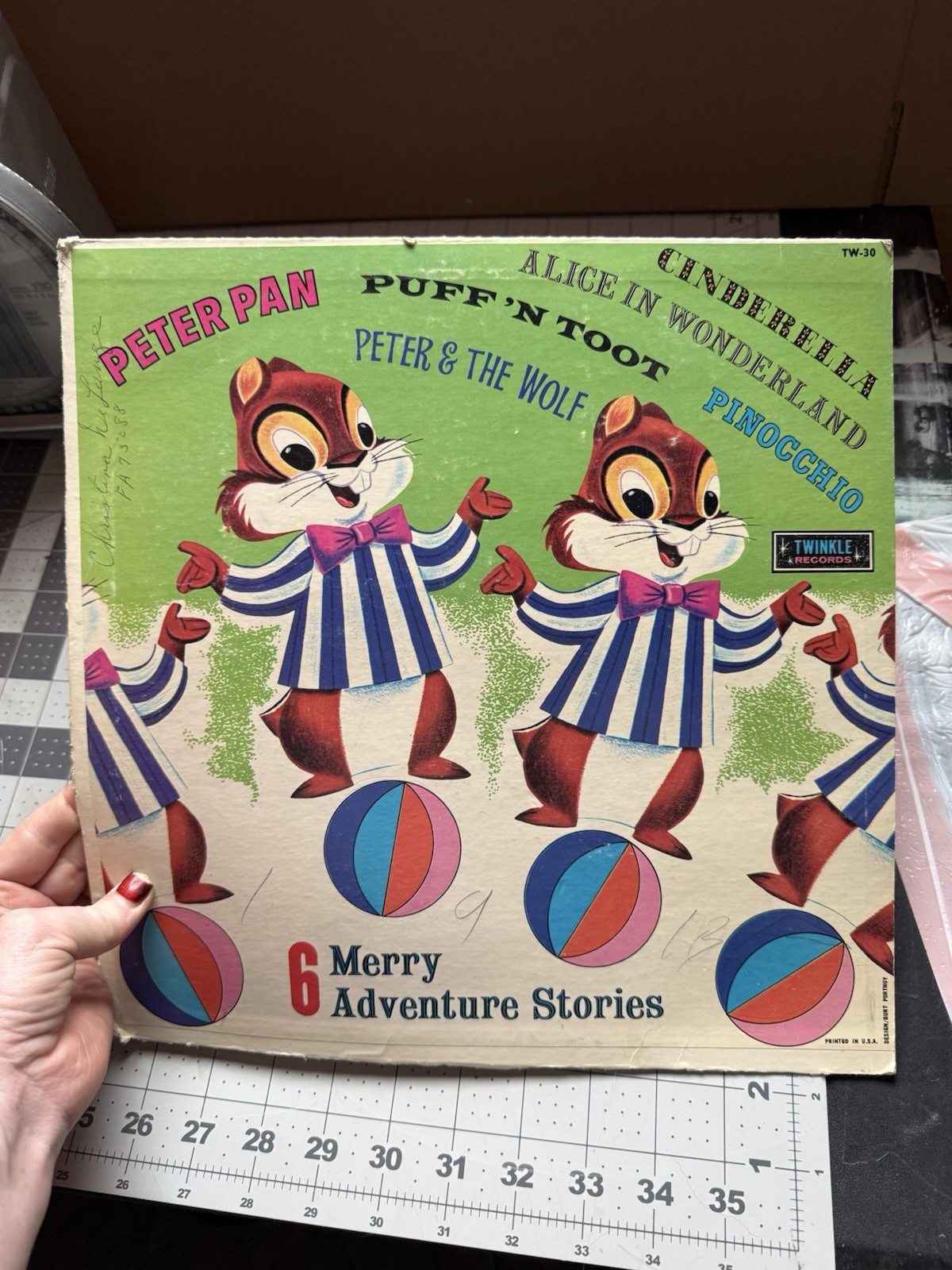 6 Merry Adventure Stories by Various TW 30 Twinkle Records Untested Vinyl