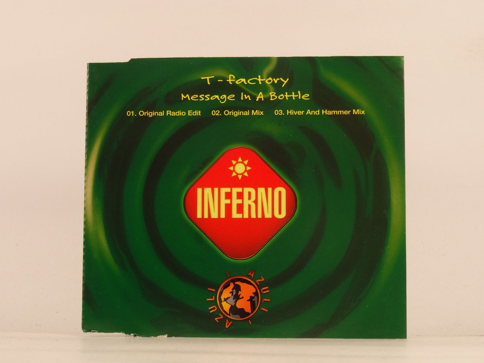 T FACTORY MESSAGE IN A BOTTLE (G96) 3 Track CD Single plus Picture Sleeve INFERN