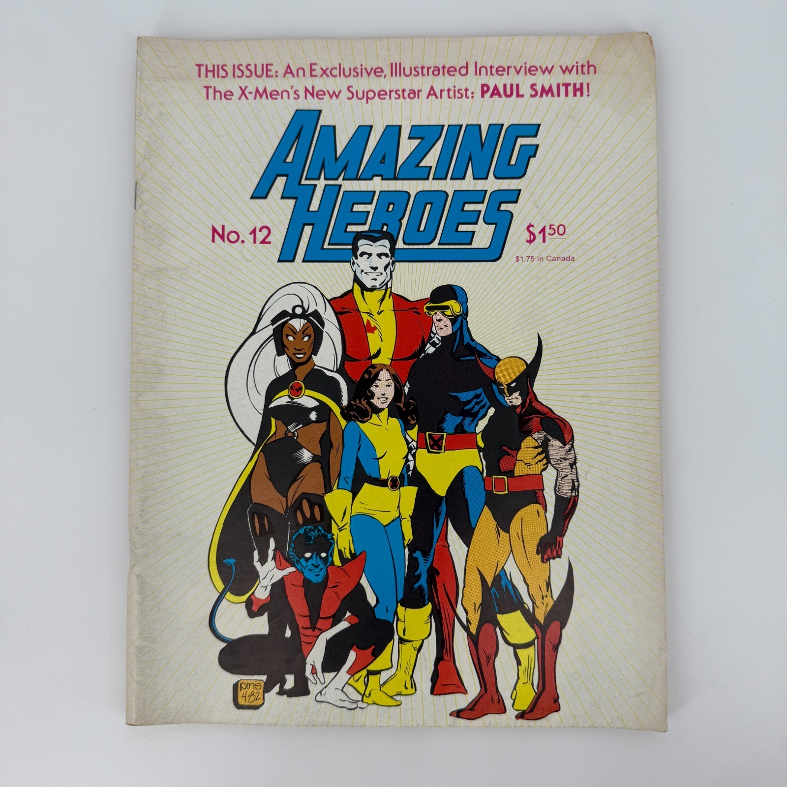 Amazing Heroes #12 1982 X-Men Paul Smith Intervista Fantagraphics Rivista Vintage