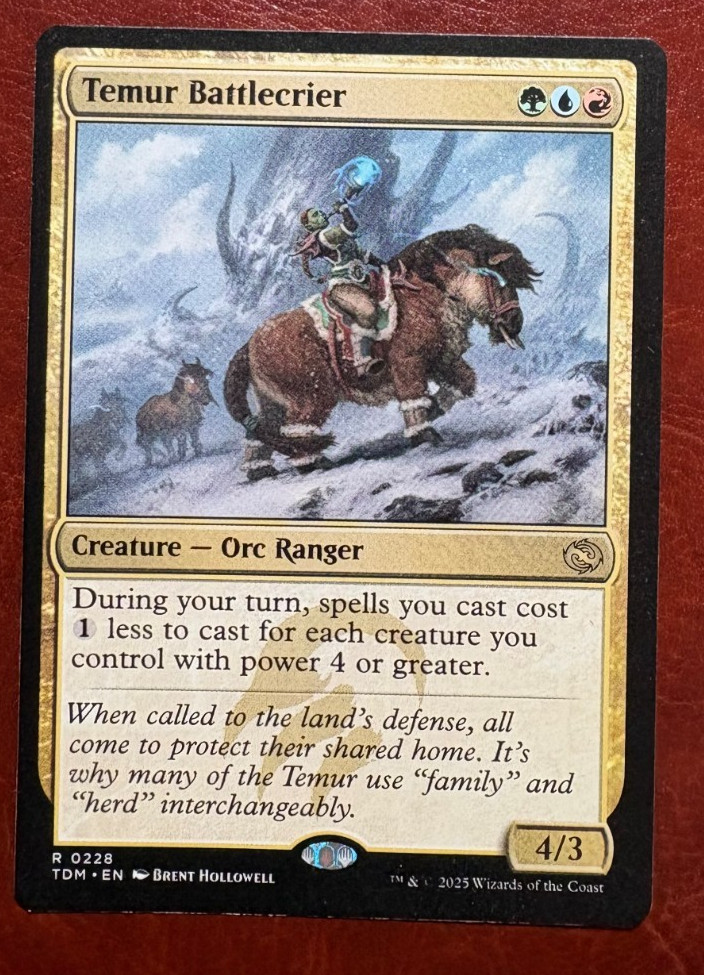 Temur Battlecrier 228 Rare Tarkir: Dragonstorm Magic: The Gathering Near Mint